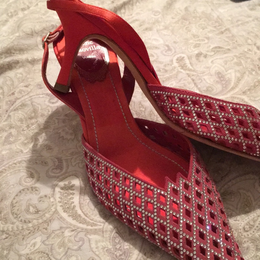 Renee Caovilla Venezia sling-backs crystal heels - Picture 2 of 6